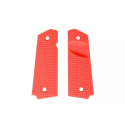 Diamond polymer grip panels for Colt 1911 - red