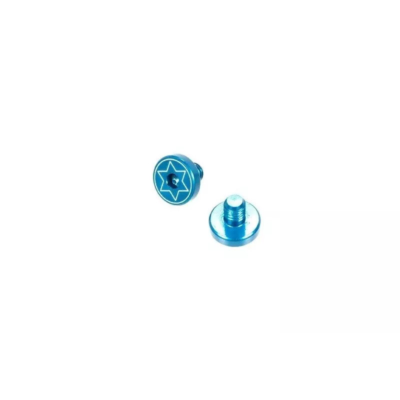 Set of 2 Screws for 1911 Replica Grip Panels - Blue