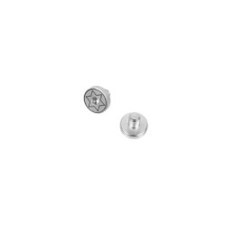 Set of 2 Screws for 1911 Replica Grip Panels - silver