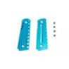 Aluminum Grip Covers  for Colt 1911 Pistols - blue