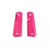 Aluminum Grip Covers  for Colt 1911 Pistols - red