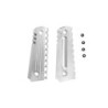 Aluminum Grip Covers  for Colt 1911 Pistols - silver