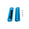 TYPE B alu grip panels for Colt 1911 - blue