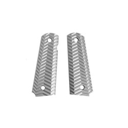 Aluminum TYPE C Grip Panels for Colt 1911 Pistols - grey