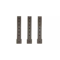 Set of 3 5 Polymer Buckles - Mass Grey"