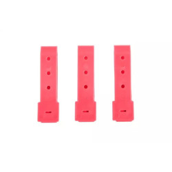 3 3pcs polymer buckle set - pink"