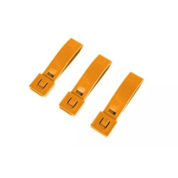 3 3pcs polymer buckle set - orange