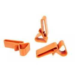 3 polymer buckles set - orange