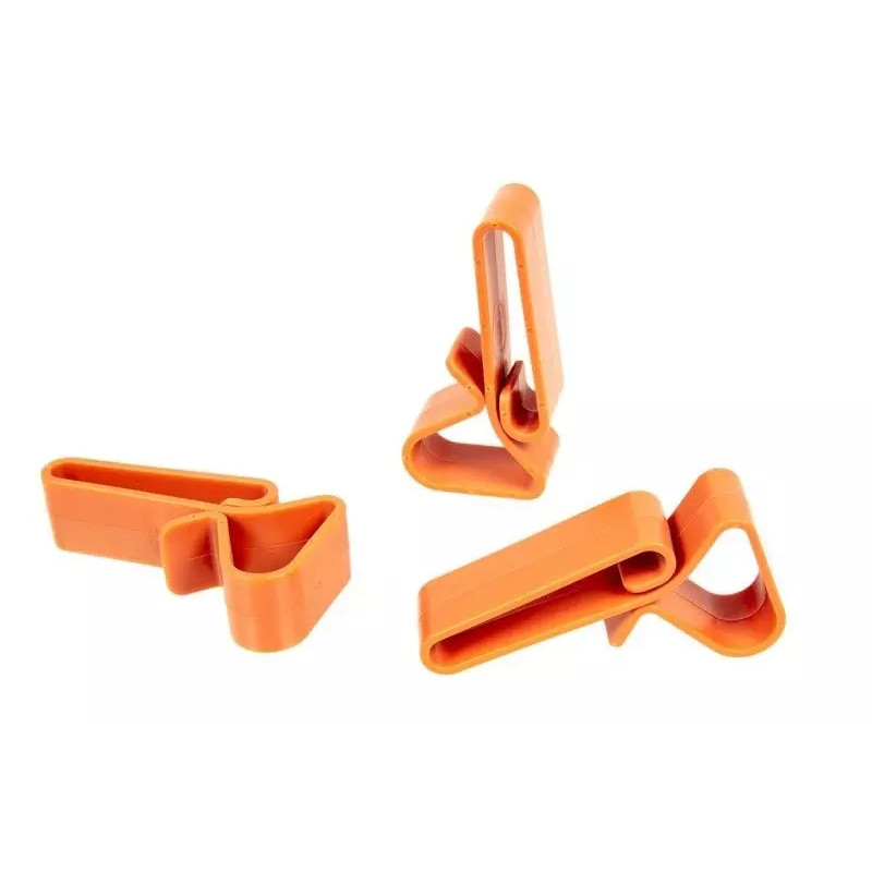 3 polymer buckles set - orange