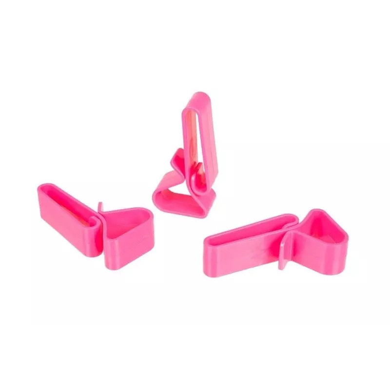 Set of 3 Polymer Equipment Buckles – Pink