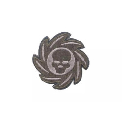 Wheel Skull Patch - olive drab