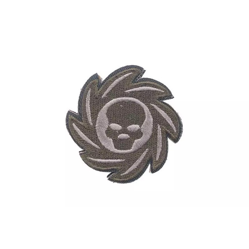 Wheel Skull Patch - olive drab