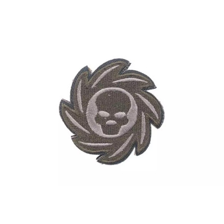 Wheel Skull Patch - olive drab