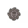 Wheel Skull Patch - olive drab