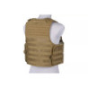 Light mesh plate carrier type tactical vest - tan