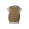 Light mesh plate carrier type tactical vest - tan