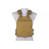 Laser-cut plate carrier type tactical vest - tan