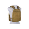 Laser-cut plate carrier type tactical vest - tan