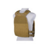 Laser-cut plate carrier type tactical vest - tan