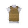 Laser-cut plate carrier type tactical vest - tan