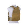 Laser-cut plate carrier type tactical vest - tan