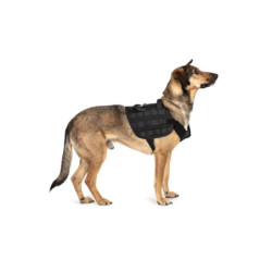 Light dog harness - black