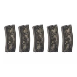 Set of 5 Transparent Mid-Cap 140 BB Magazines