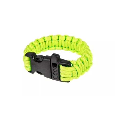 Survival Bracelet (Fastex) - Lime