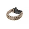 Survival Bracelet (Fastex) - Grey