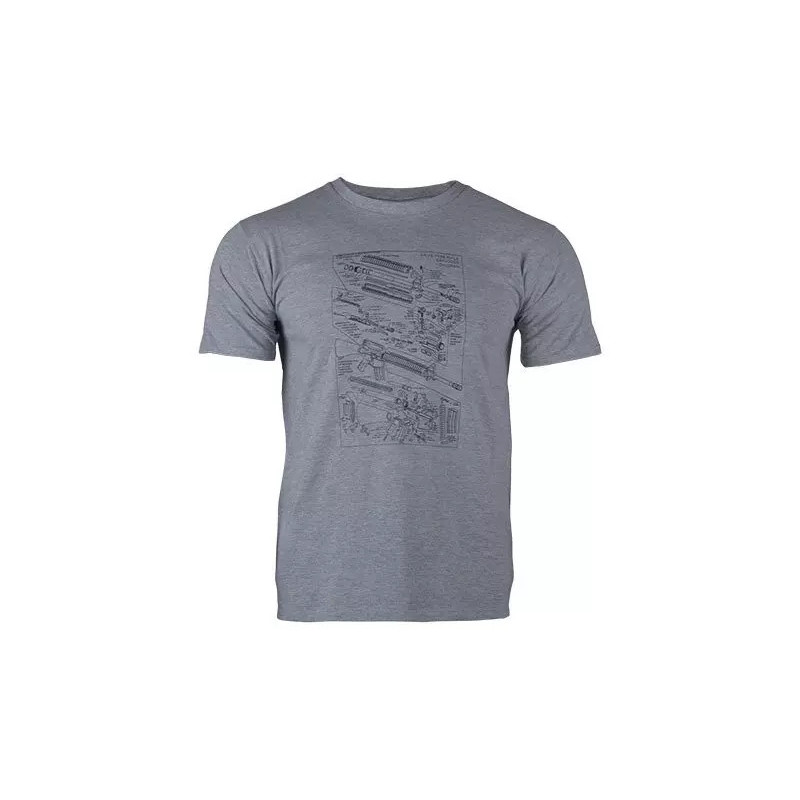 Military Culture T-Shirt - Type E - Compet Grey