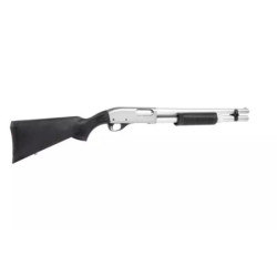 M870 Police Extended Version Shotgun Replica - Silver