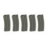 Set of 5 Hi-Cap 300 BB Magazines for M4/M16 Replicas - Grey