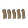 Set of 5 Hi-Cap 300 BB Magazines for M4/M16 Replicas - tan