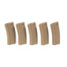 Set of 5 Mid-Cap 140 BB Magazines for M4/M16 Replicas - tan