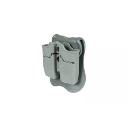 Double Pouch for 1911 Pistol Magazines - Grey