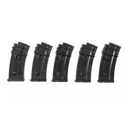 Set of 5 Mid-Cap 120 BB Magazines for G36 Replicas