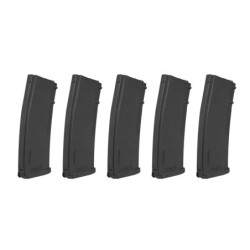 Set of 5 380BBs S-Mag Hi-Cap magazines - black