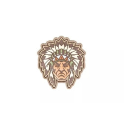 Native American Warrior Head 1 Patch - Multicam