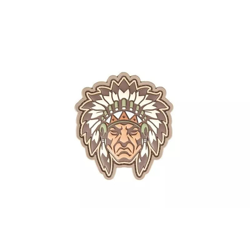 Native American Warrior Head 1 Patch - Multicam