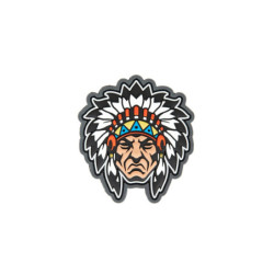 Native American Warrior Head 1 Patch - Full Color