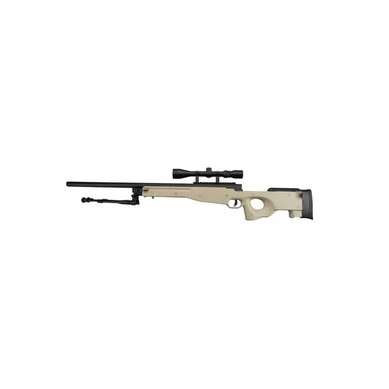 Warrior I Sniper Rifle Replica (with bipod and scope) - Tan