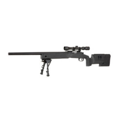 SA-S02 CORE™ Sniper Rifle Replica with Scope and Bipod - Black