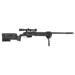 SA-S03 CORE™ Sniper Rifle Replica with Scope and Bipod - Black