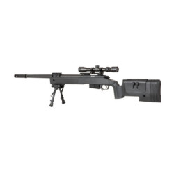 SA-S03 CORE™ Sniper Rifle Replica with Scope and Bipod - Black