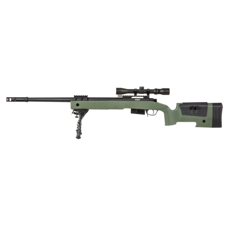 SA-S03 CORE™ Sniper Rifle Replica with Scope and Bipod - Olive Drab