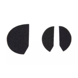 Hook&Loop hearing protectors stickers - black