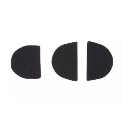 Hook&Loop hearing protectors stickers - black