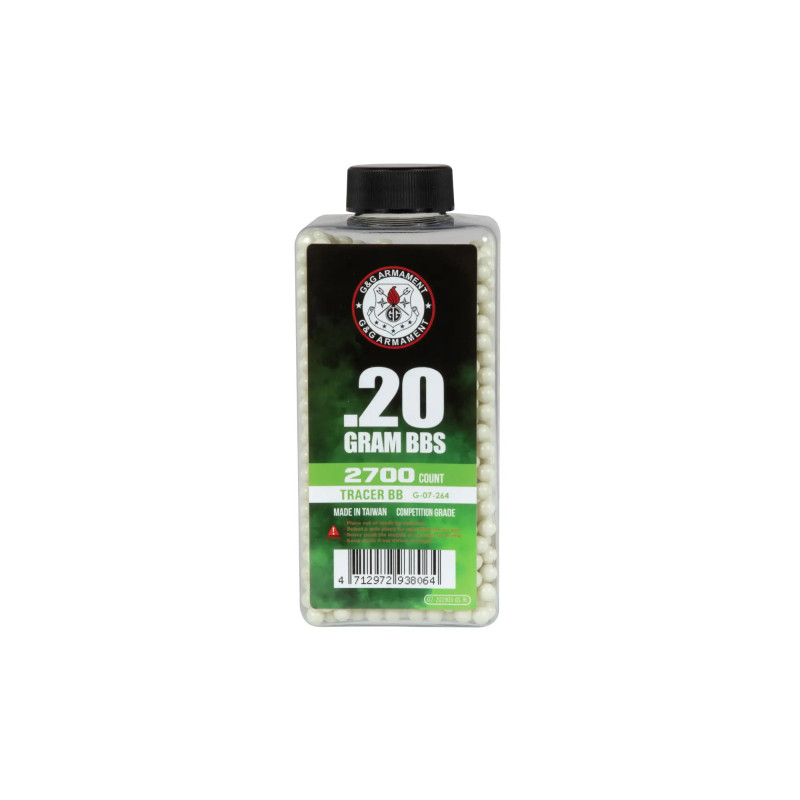 0.20g Tracer BBs - 2700 BB Bottle - Green