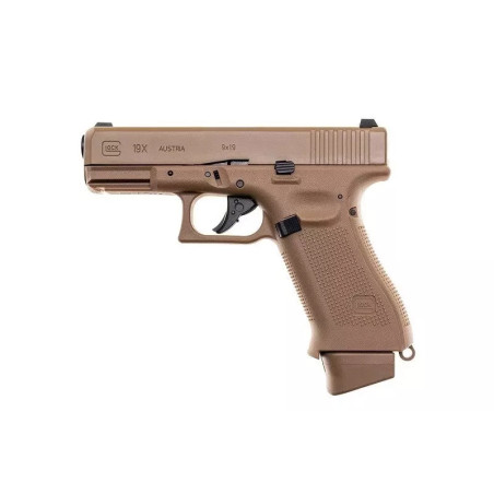 GBB Glock 19X CO2 Pistol Replica – Coyote Brown