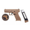 GBB Glock 19X CO2 Pistol Replica – Coyote Brown